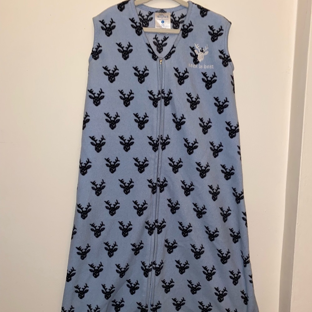 SOLD-Fleece Halo sleep sack size large